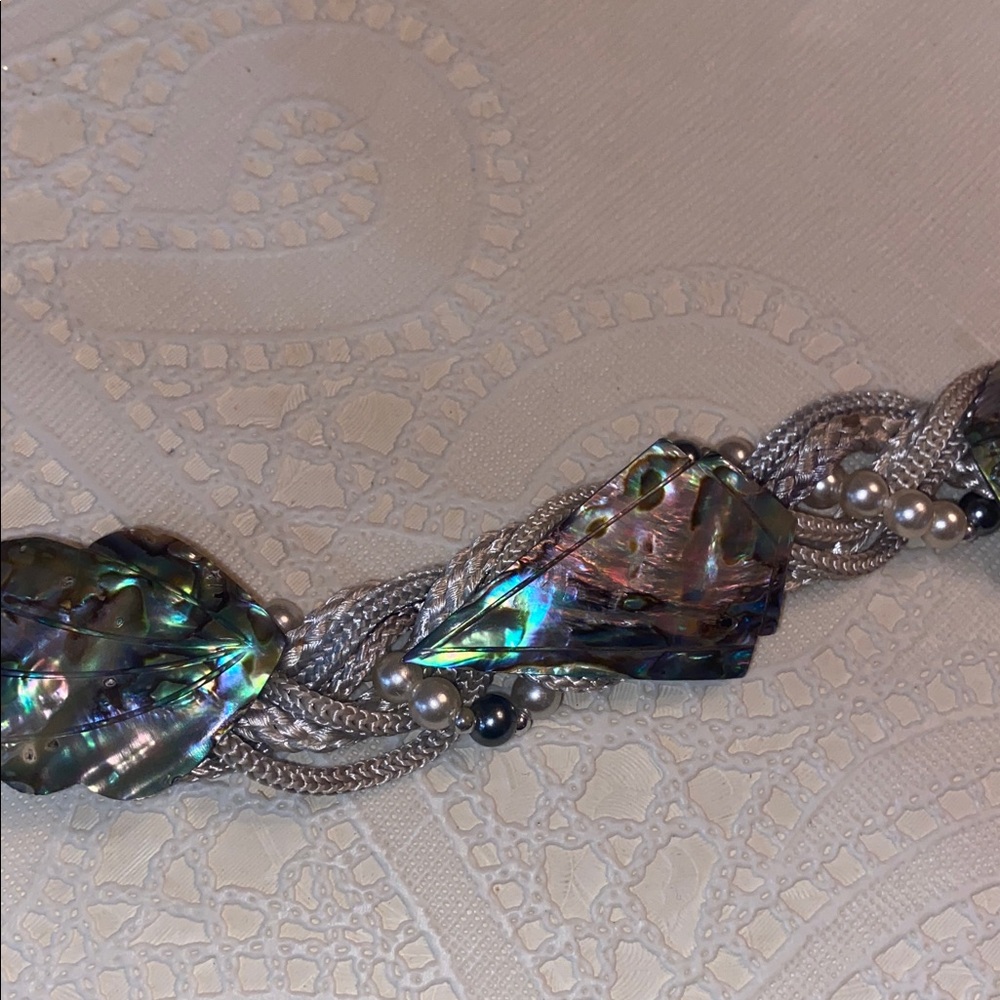 Vintage seashell rope belt - Picture 3 of 5